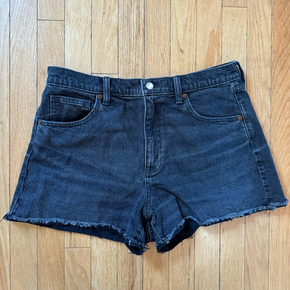Universal Thread Light Blue & Black High-Rise Denim Jean Shorts Duo - Picture 7 of 9